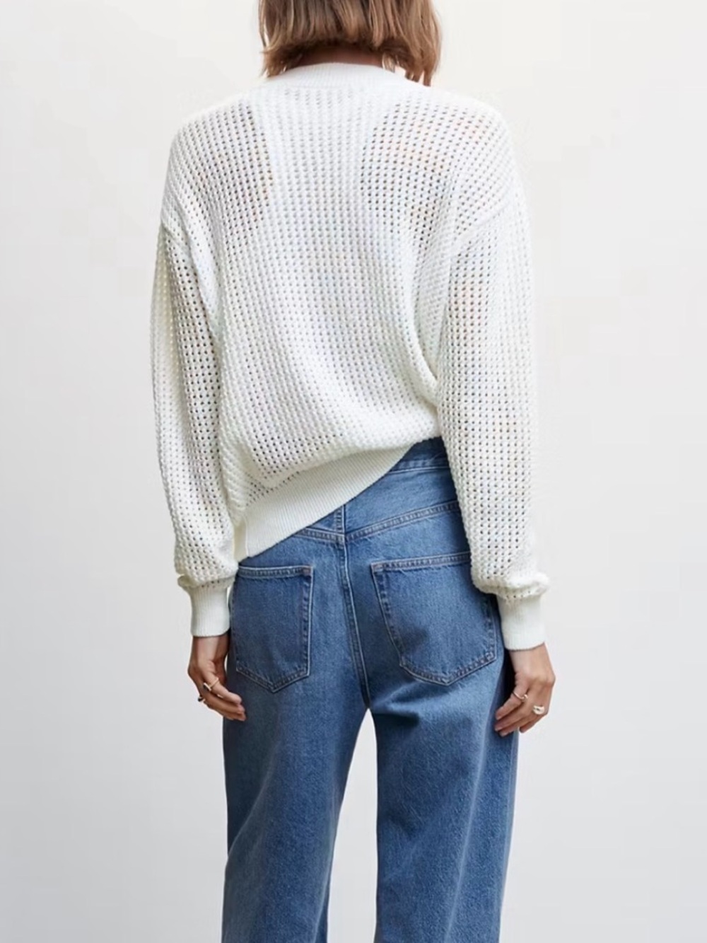 Mango Openwork Knit Sweater - Picture 2 of 5